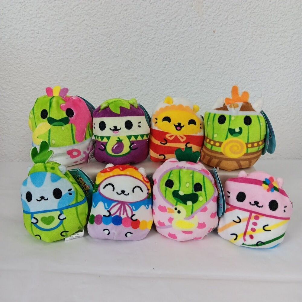 Cats Vs Pickles Kittens Vs Gherkins Bean Bag Plush All With Tags Lot of 8